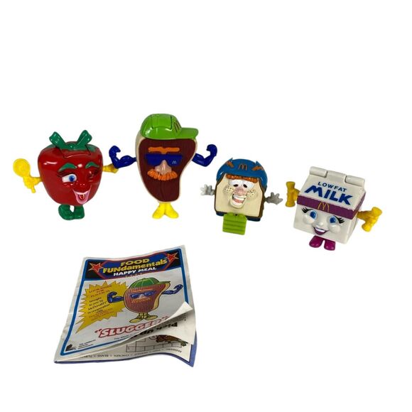 McDonalds Happy Meal 1992‎ Transformers Robots Food Fundamentals Lot Of 4 FFT1 - Picture 1 of 10